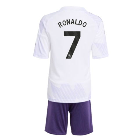 Manchester United Cristiano Ronaldo 7 Kids Away Soccer Jersey 2025-2026