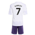 Manchester United Cristiano Ronaldo 7 Kids Away Soccer Jersey 2025-2026
