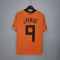 Netherlands Robin van Persie 9 Home Retro Soccer Jersey World Cup 2010
