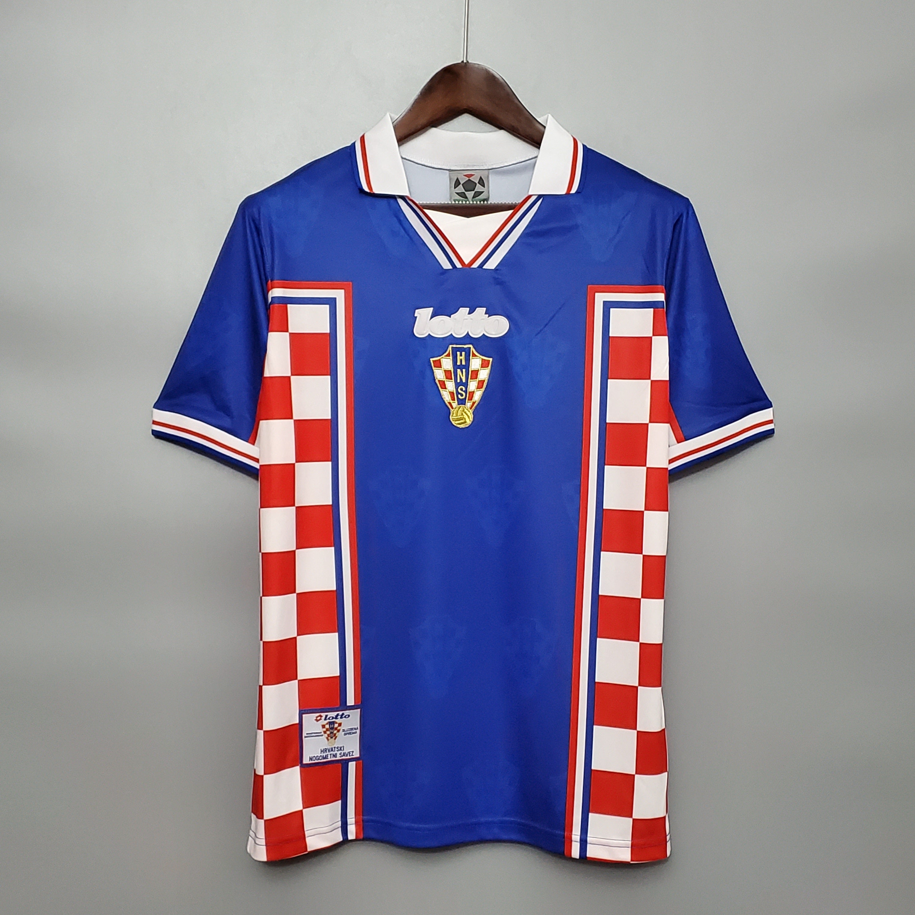 Croatia Home Retro Soccer Jersey World Cup 1998