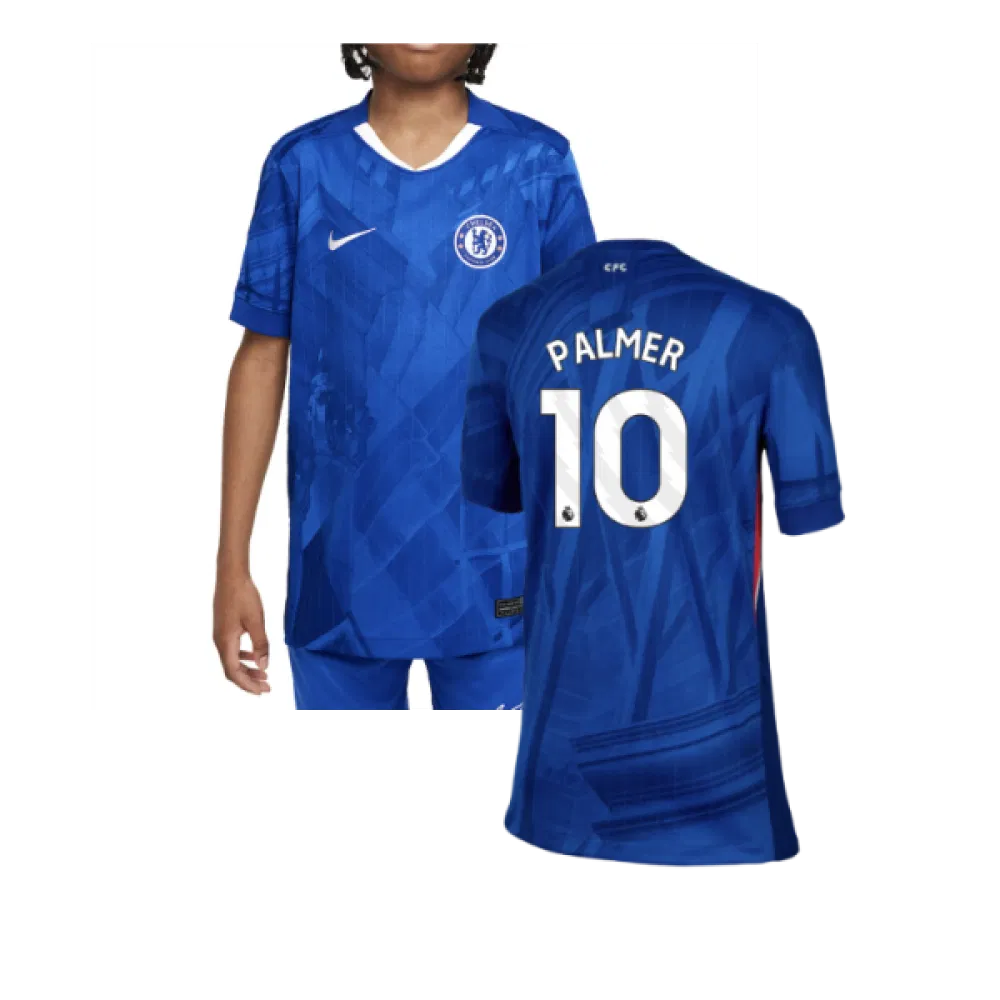 Chelsea Cole Palmer 10 Kids Home Soccer Jersey 2025-2026