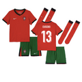 Portugal Eusébio 13 Kids Home Soccer Jersey Euro 2024