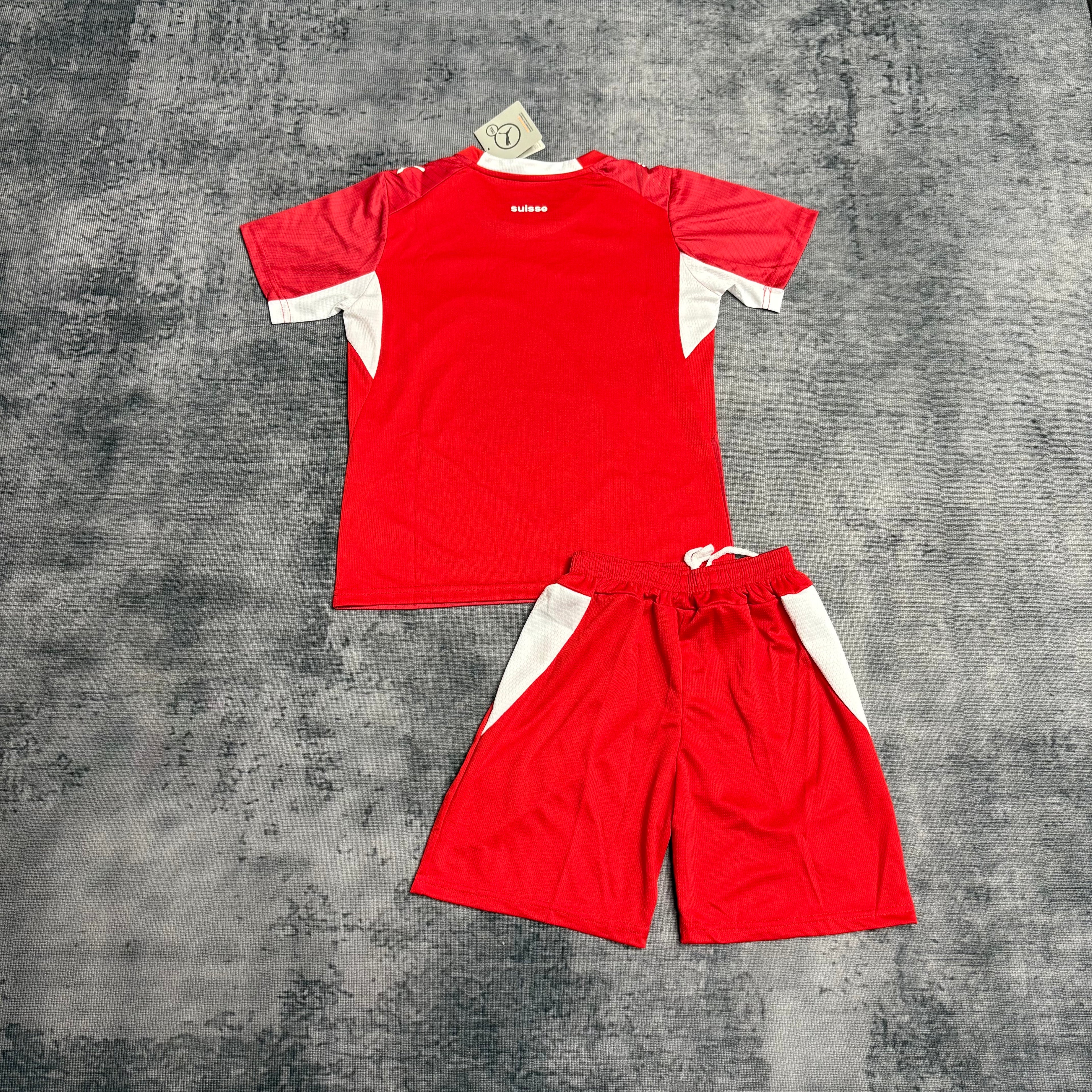 Switzerland Kids Home Soccer Jersey World Cup 2026