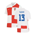 Croatia Nikola Vlasic 13 Home Soccer Jersey Euro 2024