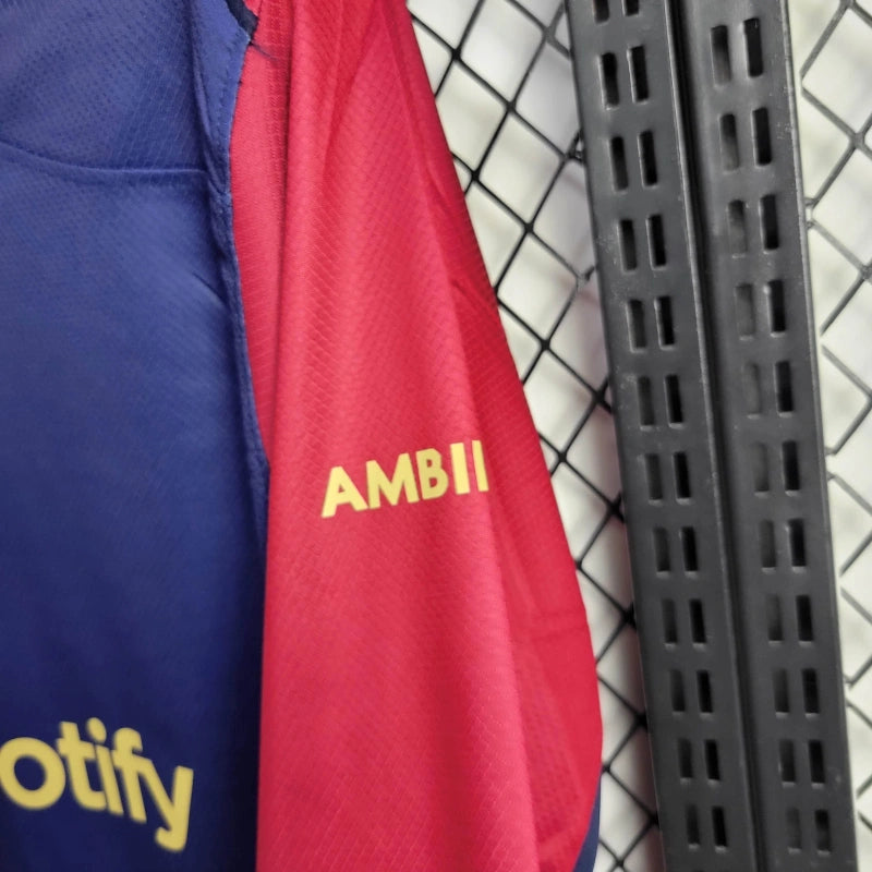 FC Barcelona Lamine Yamal 19 Long Sleeve Home Soccer Jersey 2024/25