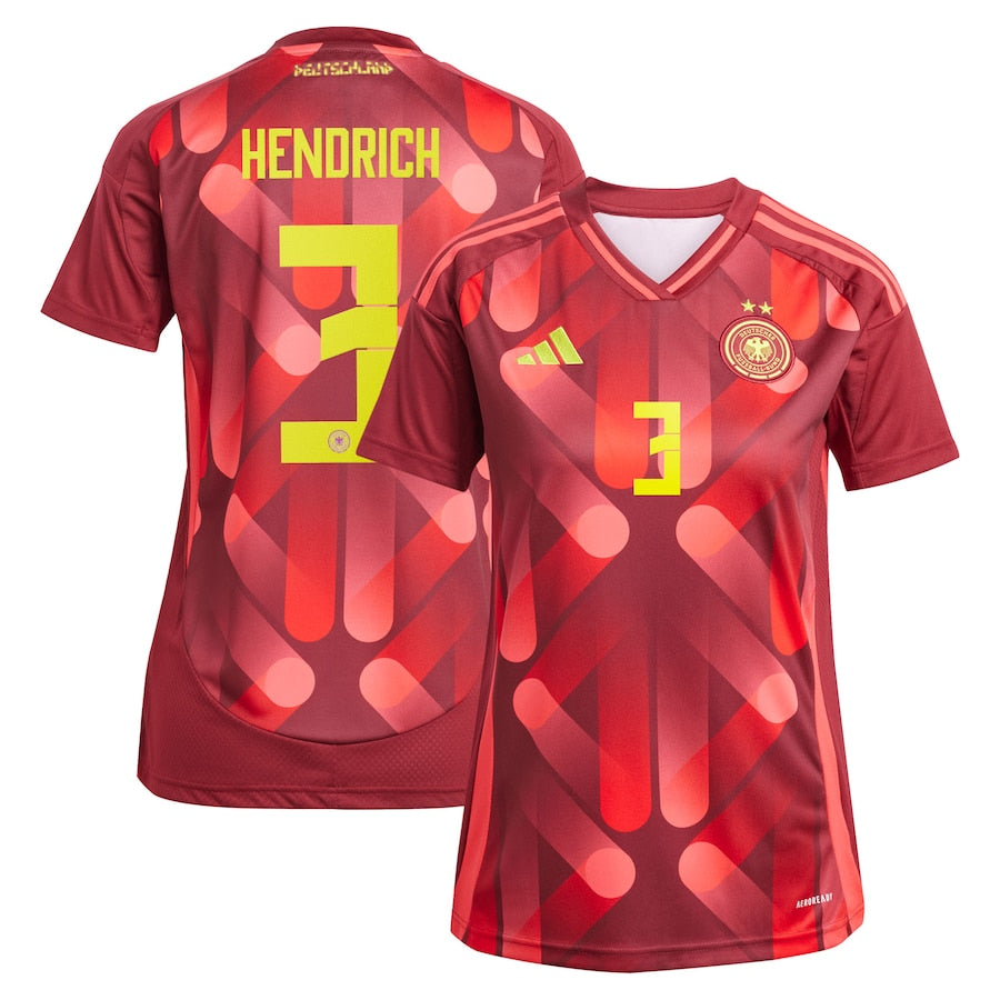 Germany Kathrin Hendrich 3 Women's Away Soccer Jersey Euro 2025