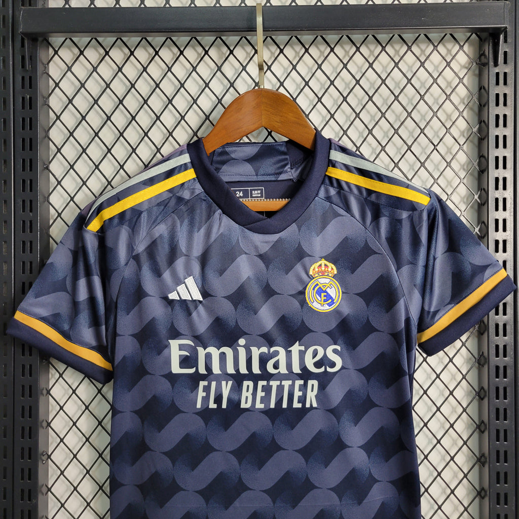 Real Madrid Federico Valverde 15 Kids Away Soccer Jersey 2023/24