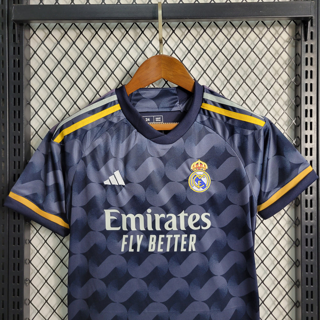 Real Madrid Vini JR 7 Kids Away Soccer Jersey 2023/24