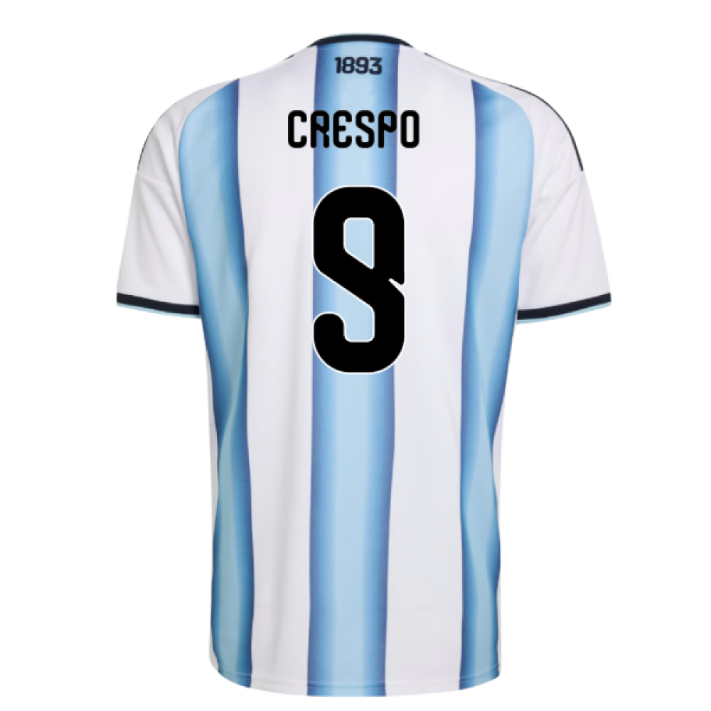 Argentina Hernán Crespo 9 Home Soccer Jersey World Cup 2026
