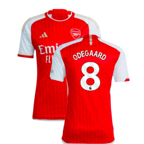 Arsenal Martin Odegaard 8 Home Soccer Jersey 2023/24