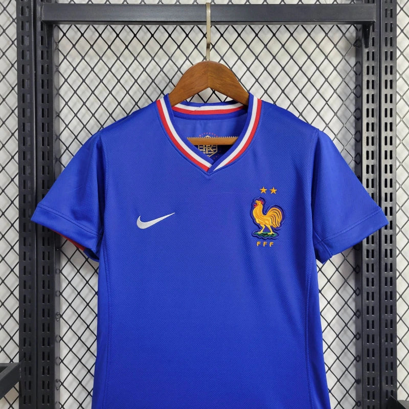 Women's France Ousmane Dembélé 11 Home Soccer Jersey Euro 2024