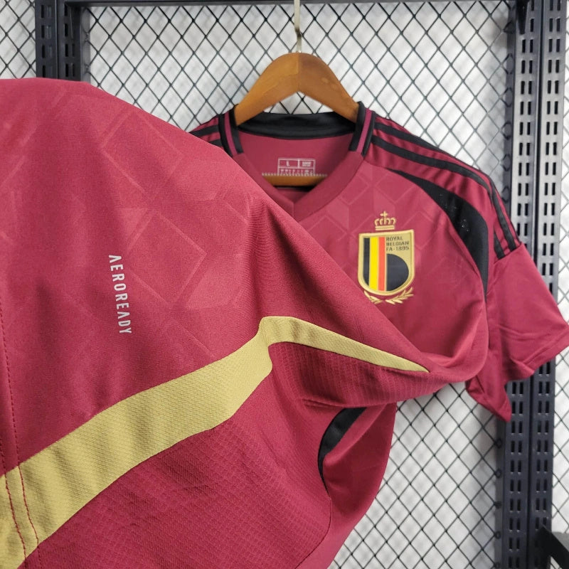 Belgium Home Soccer Jersey UEFA Euro 2024 - Red