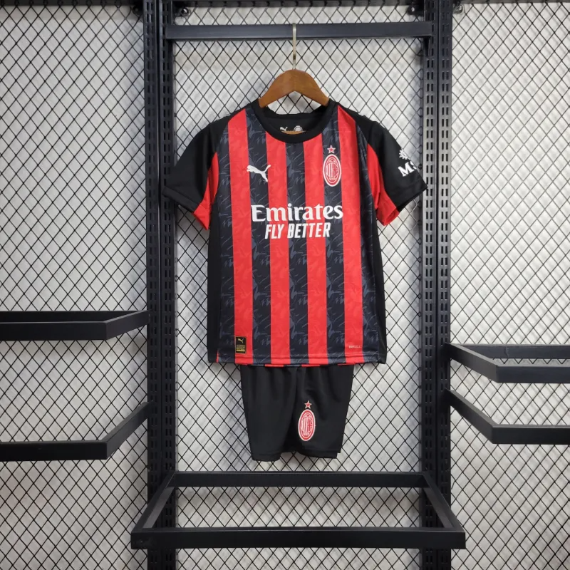 AC Milan Luka Modric 14 Kids Home Soccer Jersey 2025-2026