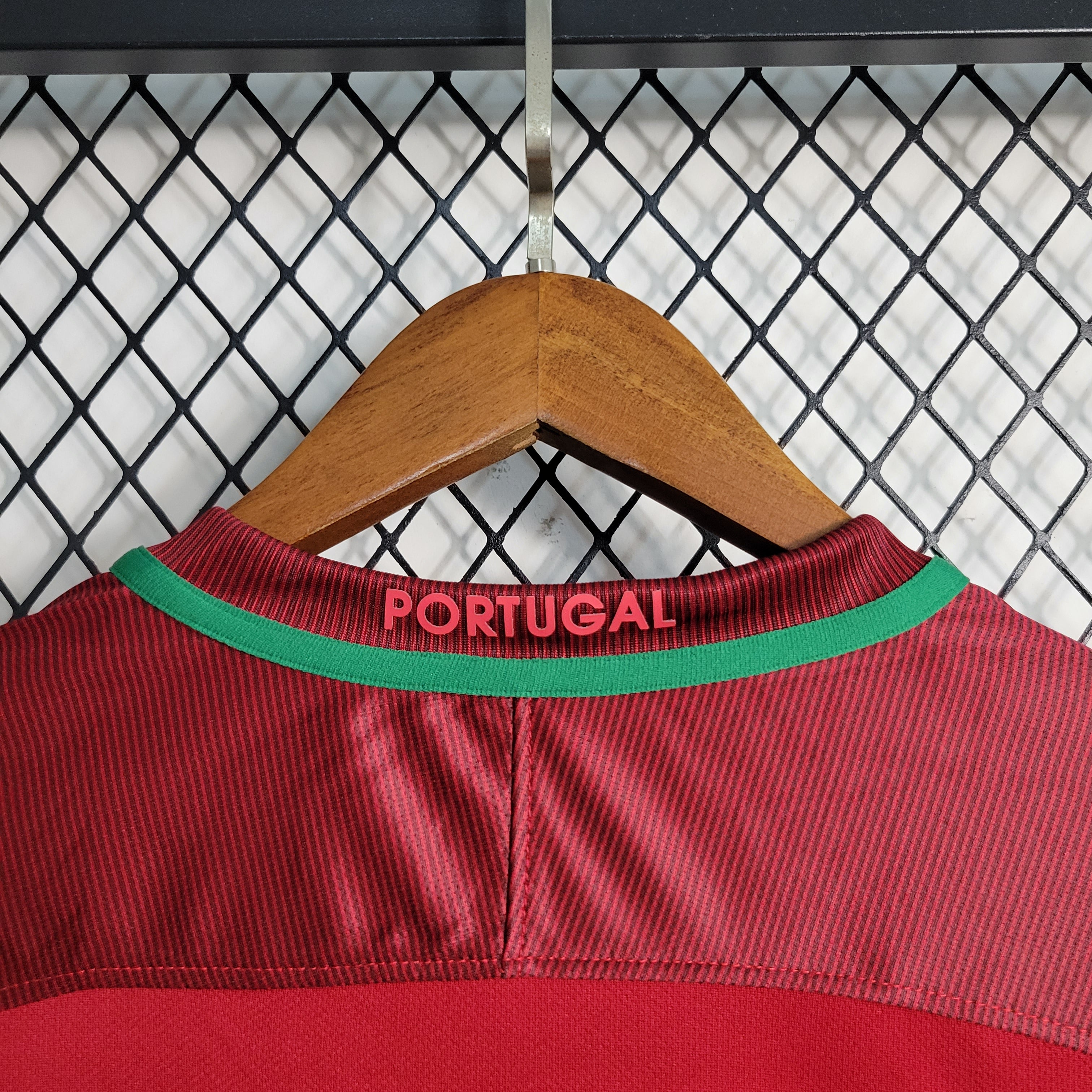 Portugal Retro Long Sleeve Home Soccer Jersey UEFA Euro 2016