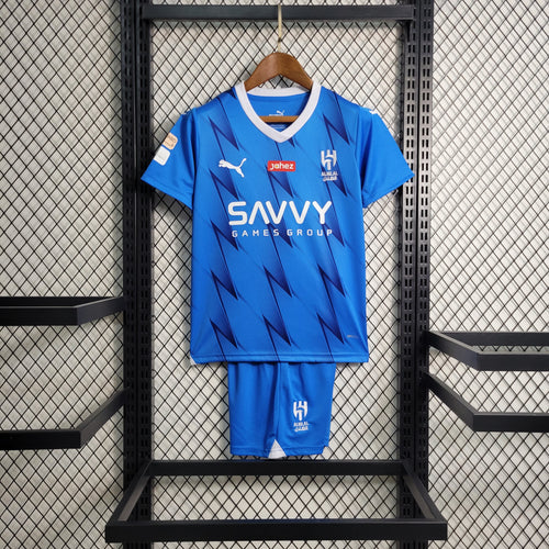 Al-Hilal Saudi Neymar Jr 10 Kids Home Soccer Jersey 2023/24