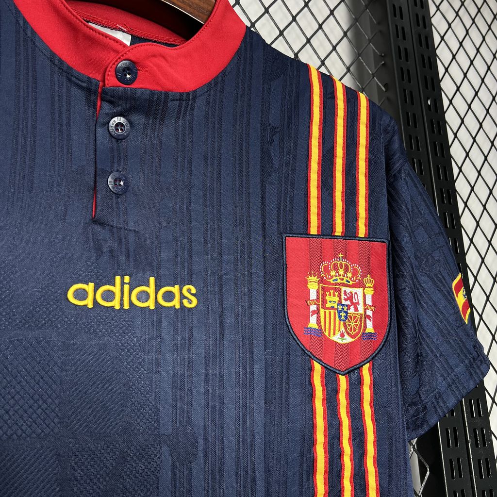 Spain Retro Away Soccer Jersey Euro Cup 1996