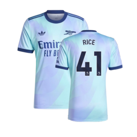 Arsenal Declan Rice 41 Third Soccer Jersey 2024/25