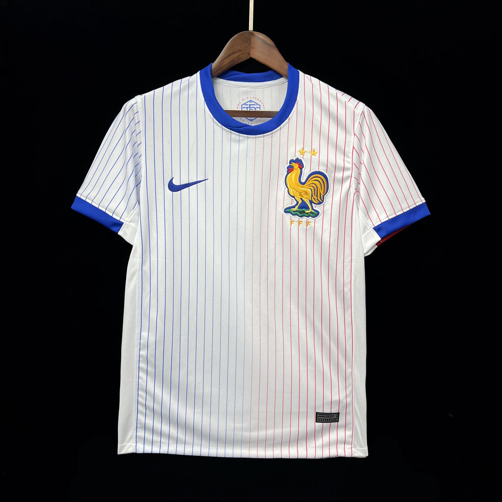 France Dayot Upamecano 4 Away Soccer Jersey Euro 2024