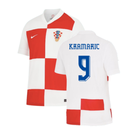 Croatia Andrej Kramaric 9 Home Soccer Jersey Euro 2024