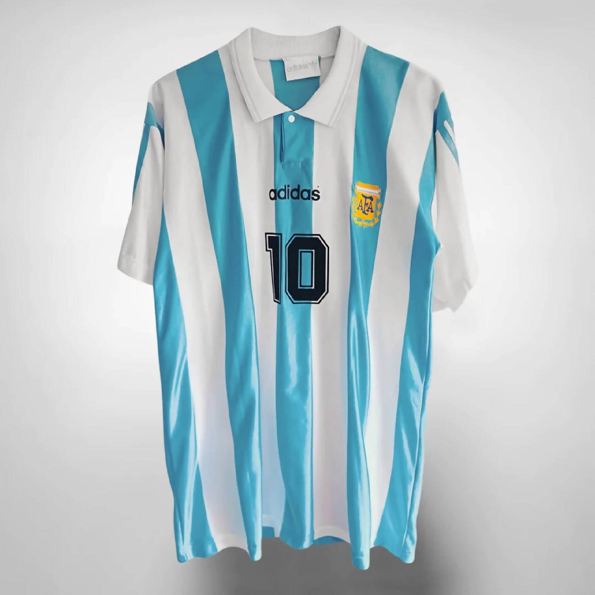 Argentina Diego Maradona 10 Home Retro Soccer Jersey World Cup 1994