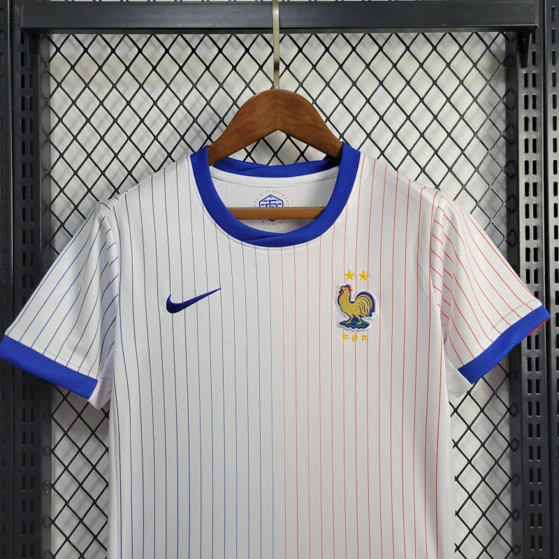 France Benjamin Pavard 2 Kids Away Soccer Jersey Euro 2024