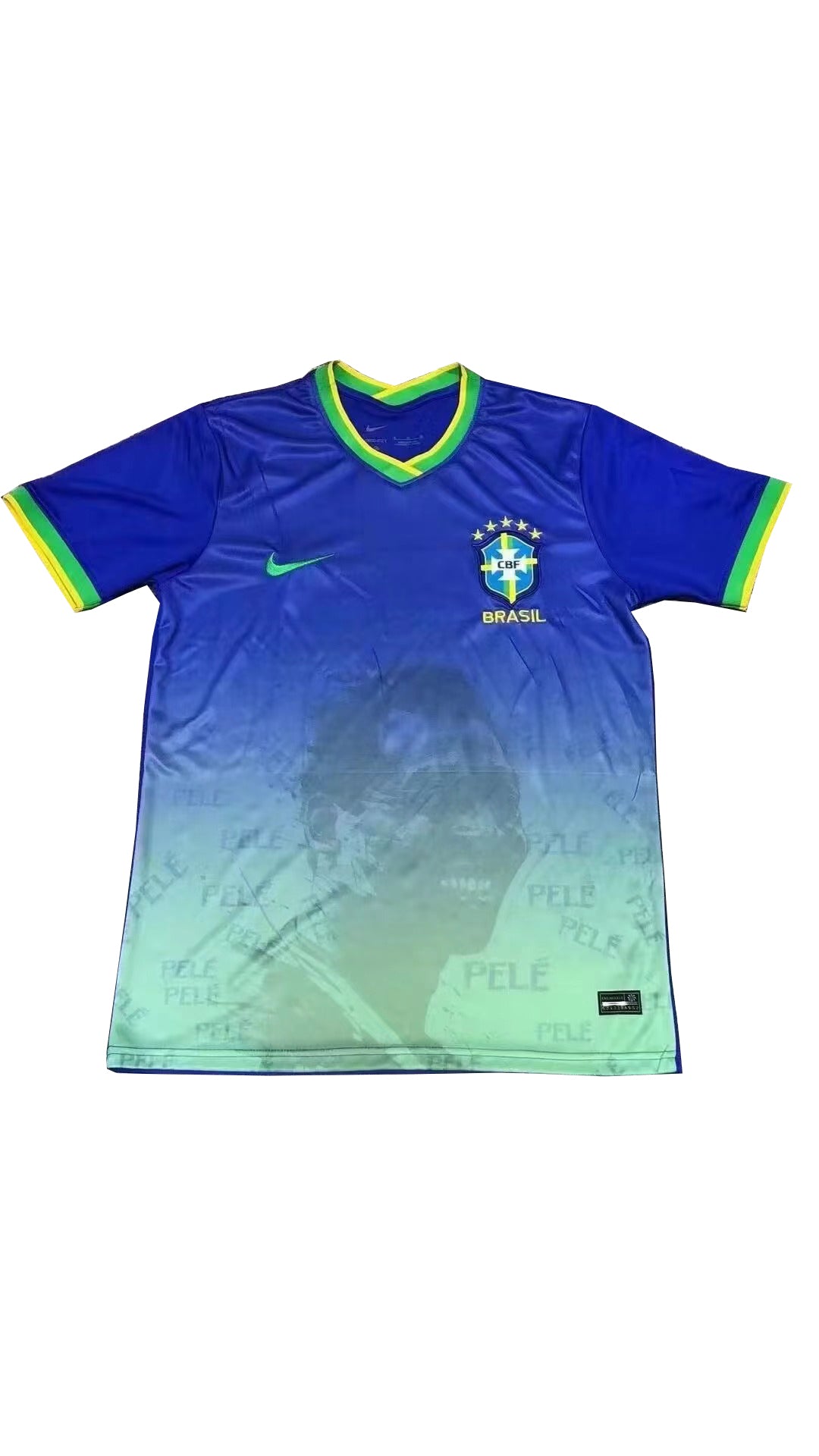 Brazil Pelé Special Limited Edition Soccer Jersey - Blue