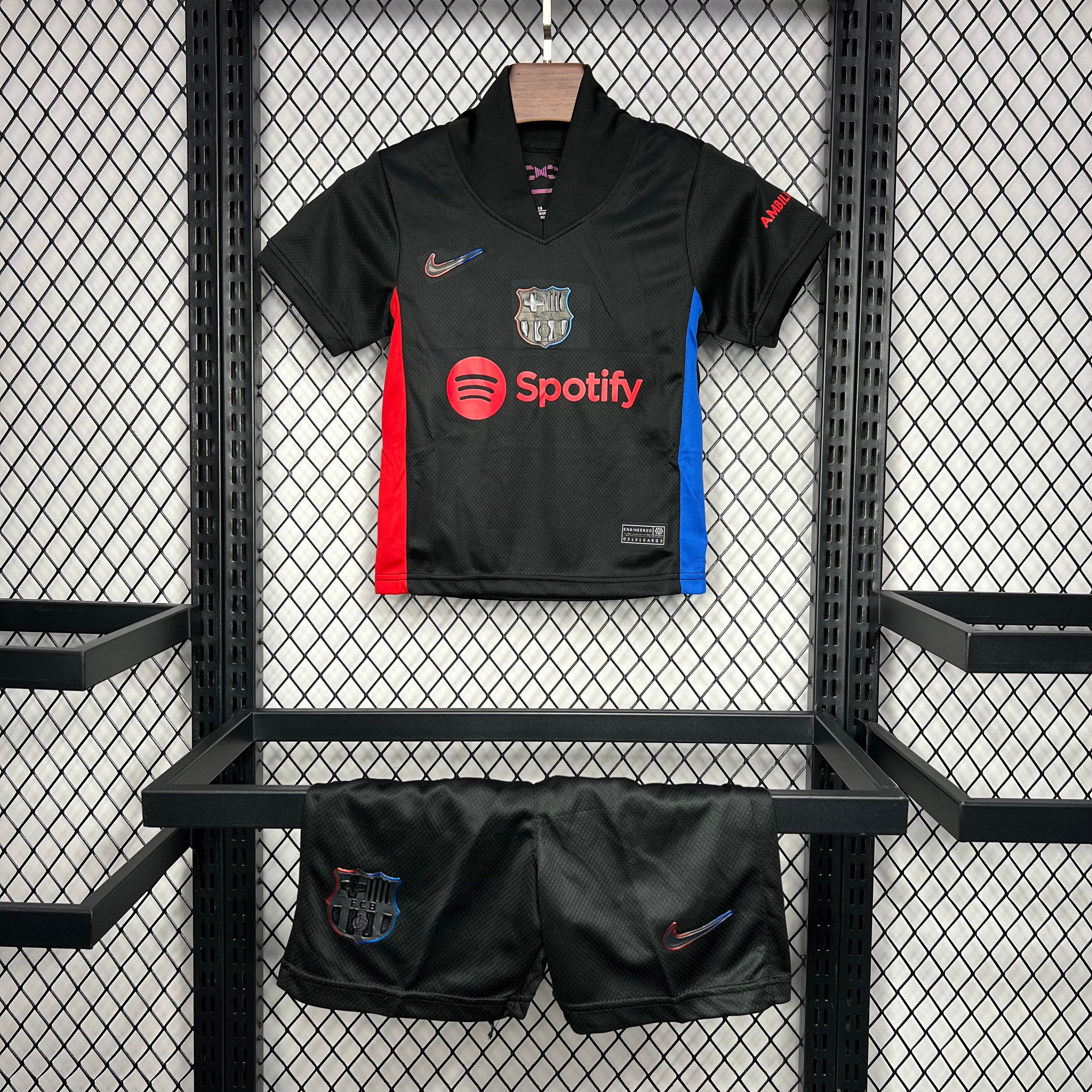 FC Barcelona Robert Lewandowski 9 Kids Away Soccer Jersey 2024/25