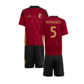 Belgium Jan Vertonghen 5 Kids Home Soccer Jersey Euro 2024