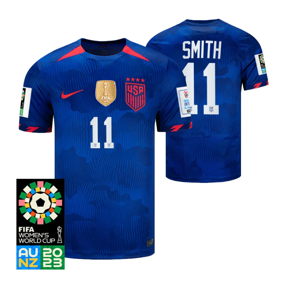 USA Sophia Smith 11 Away Soccer Jersey - World Cup 2023
