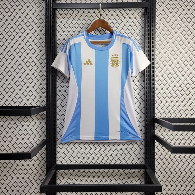 Women's Argentina Mac Allister 20 Home Soccer Jersey 2024/25