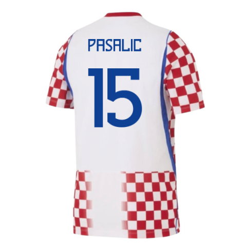 Croatia Mario Pasalic 15 Home Soccer Jersey World Cup 2026