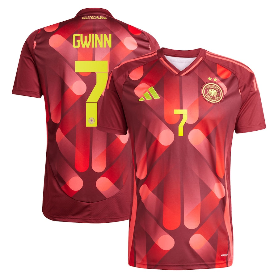 Germany Giulia Gwinn 7 Away Soccer Jersey UEFA Euro 2025