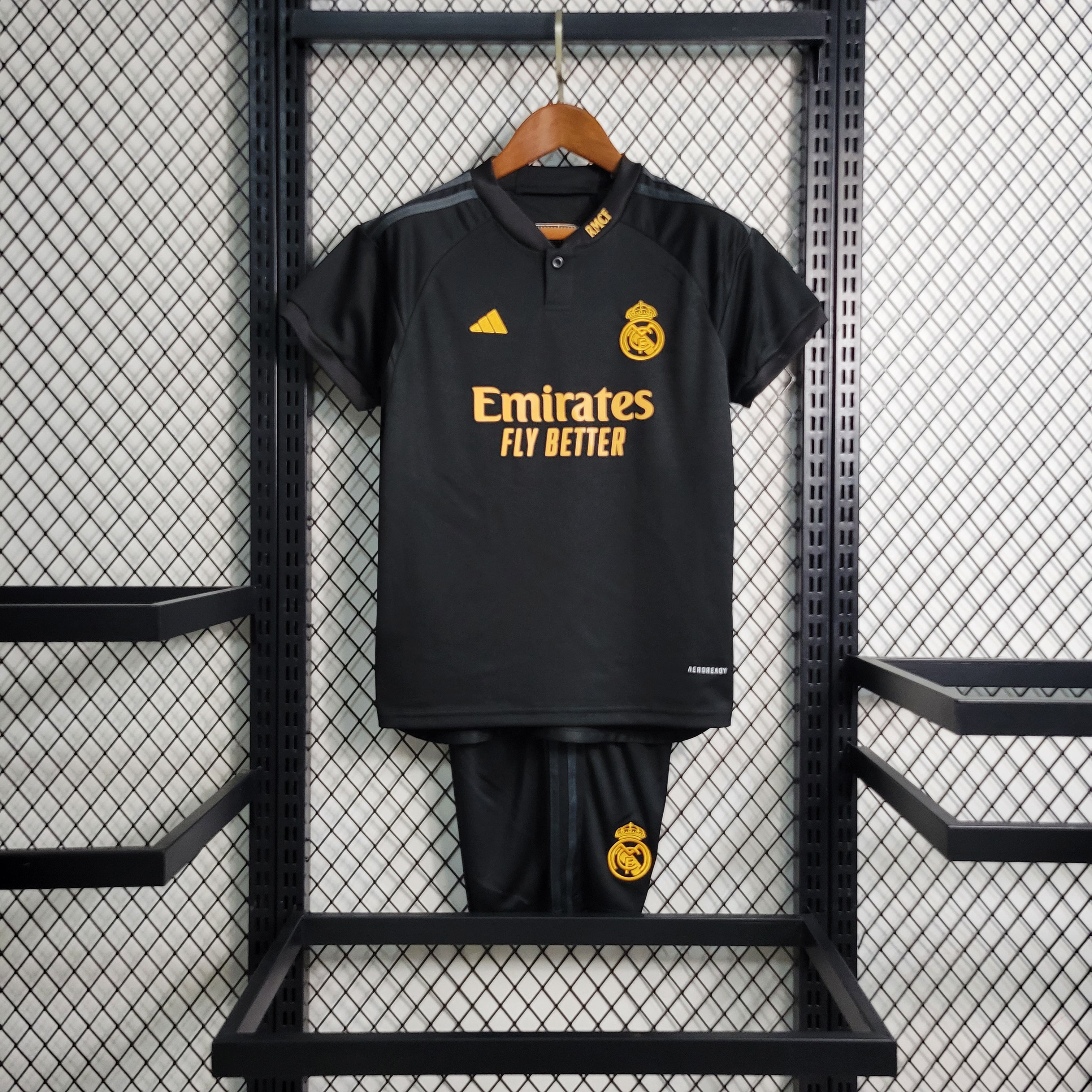 Real Madrid Federico Valverde 15 Third Kids Soccer Jersey 2023/24