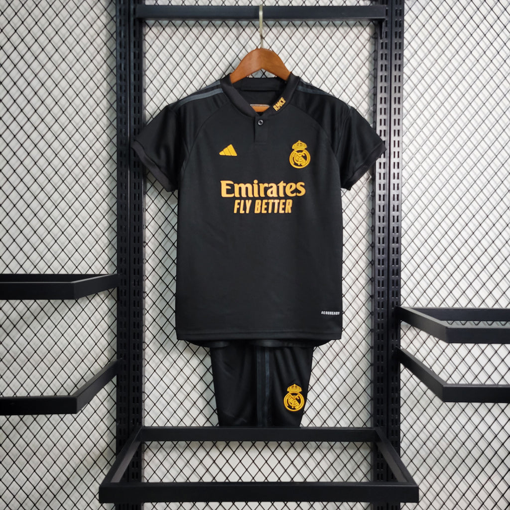 Real Madrid Vini JR 7 Third Kids Soccer Jersey 2023/24