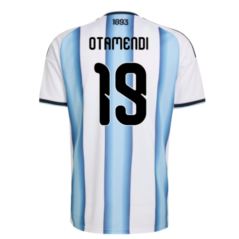 Argentina Nicolas Otamendi 19 Home Soccer Jersey World Cup 2026