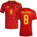 Belgium Youri Tielemans 8 Home Soccer Jersey World Cup 2026