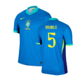 Brazil Bruno Guimarães 5 Away Soccer Jersey 2024/25