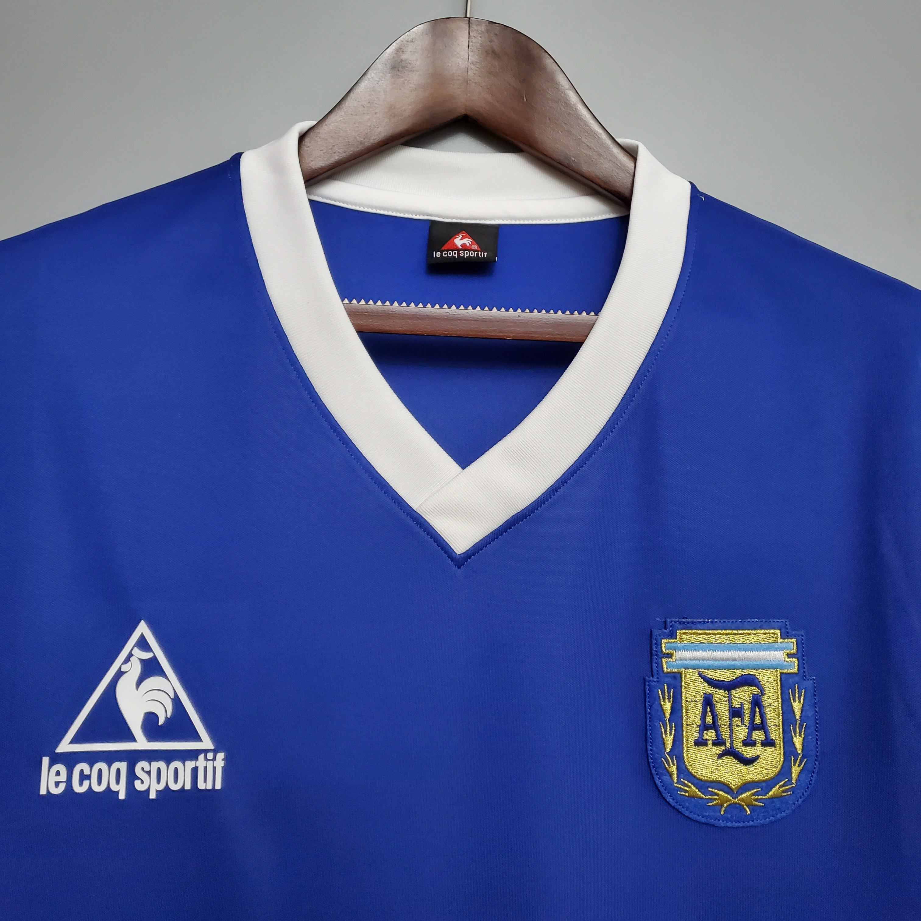 Argentina Away Retro Soccer Jersey World Cup 1986