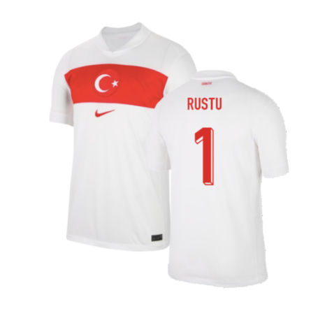 Turkey Rustu Recber 1 Home Soccer Jersey Euro 2024