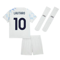 Inter Milan Lautaro Martínez 10 Kids Away Soccer Jersey 2025-2026
