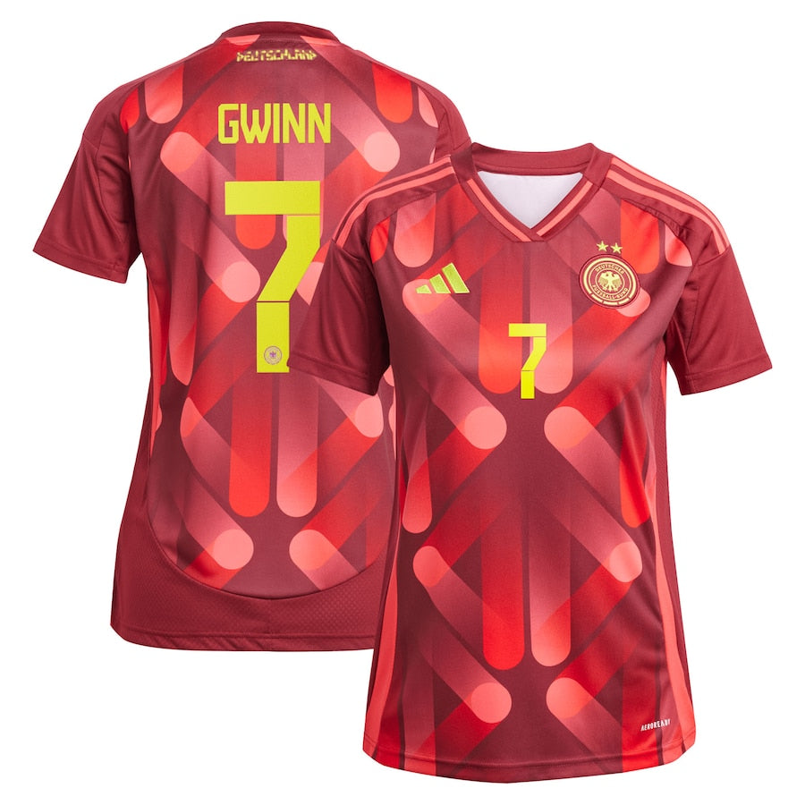 Germany Giulia Gwinn 7 Women's Away Soccer Jersey Euro 2025