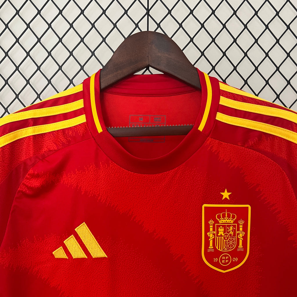 Spain Dani Carvajal 20 Home Soccer Jersey Euro 2024