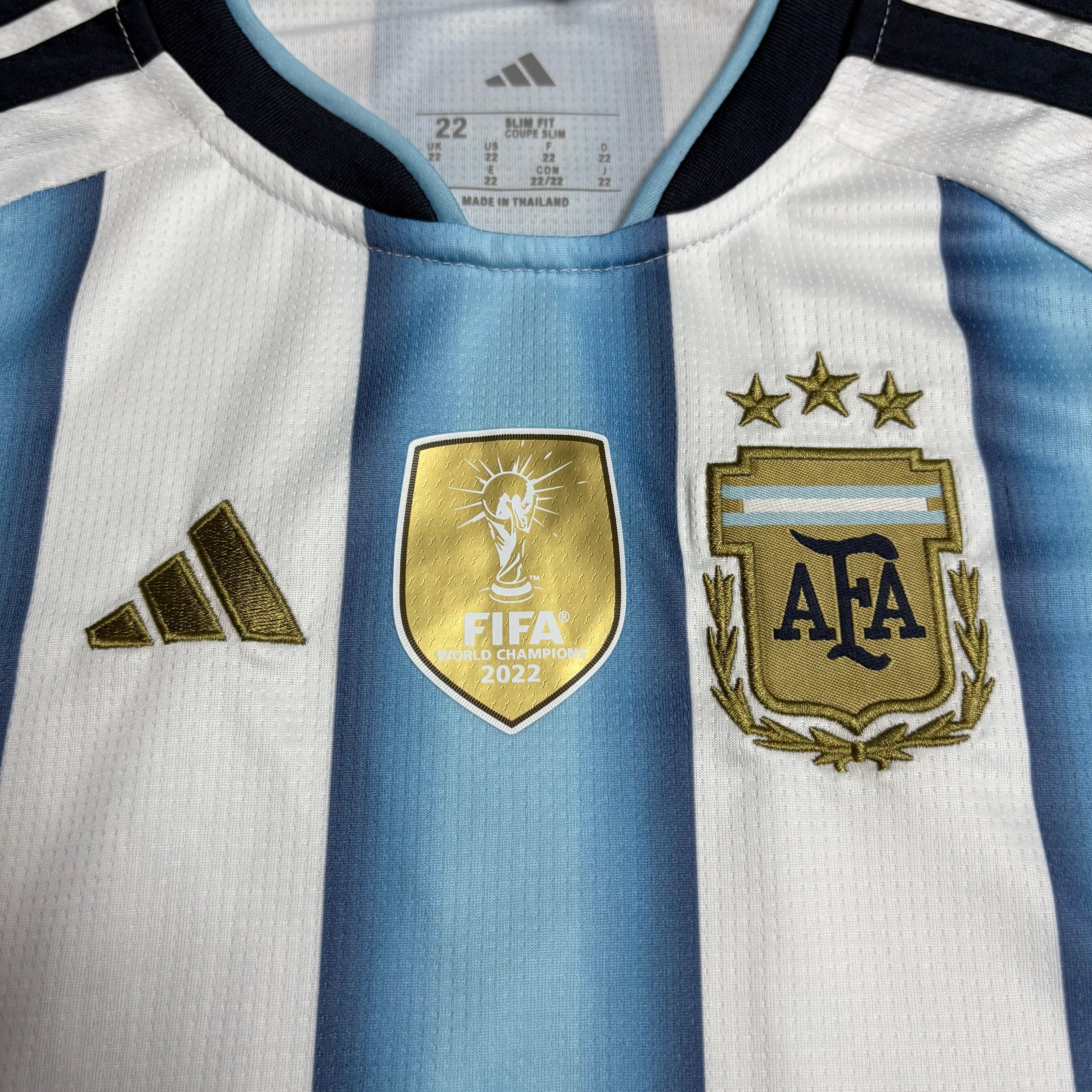 Argentina Kids Long Sleeve Home Soccer Jersey World Cup 2026
