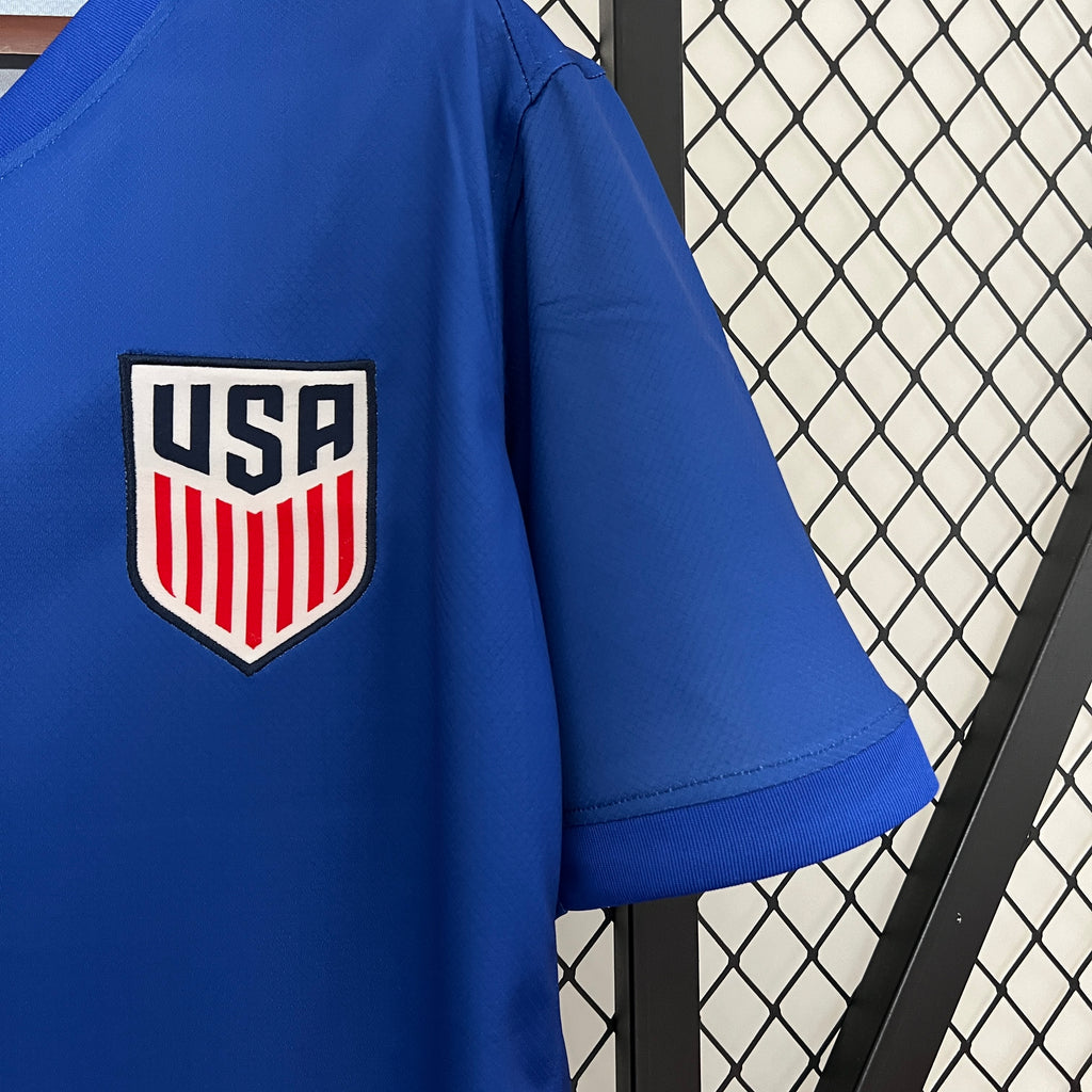 USA Giovanni Reyna 7 Away Soccer Jersey 2024/25
