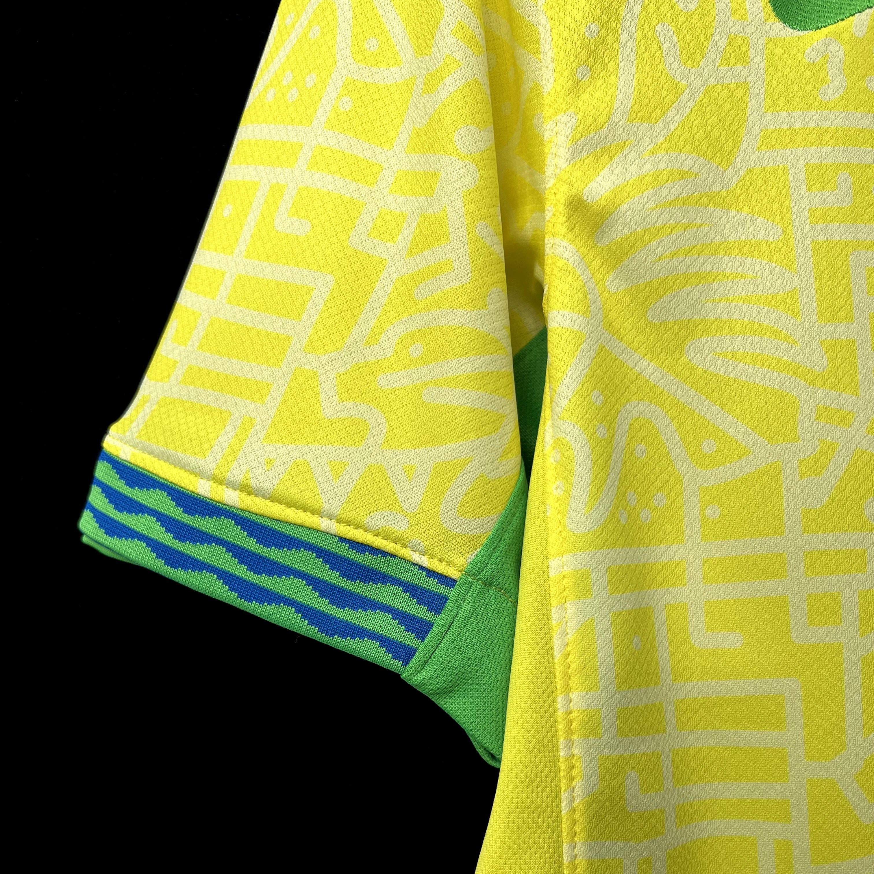 Brazil Vini Jr 7 Home Soccer Jersey 2024/25