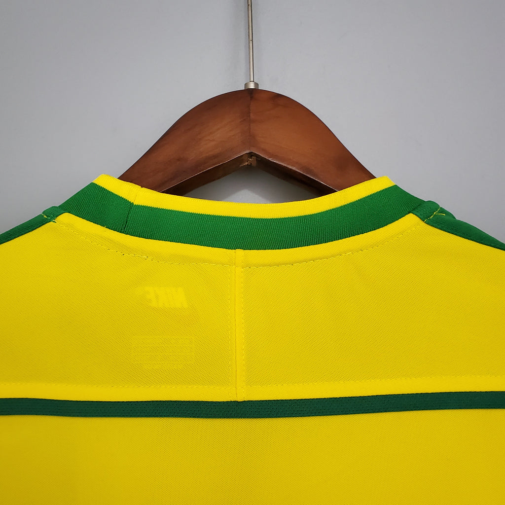 Brazil Home Retro Soccer Jersey World Cup 1998