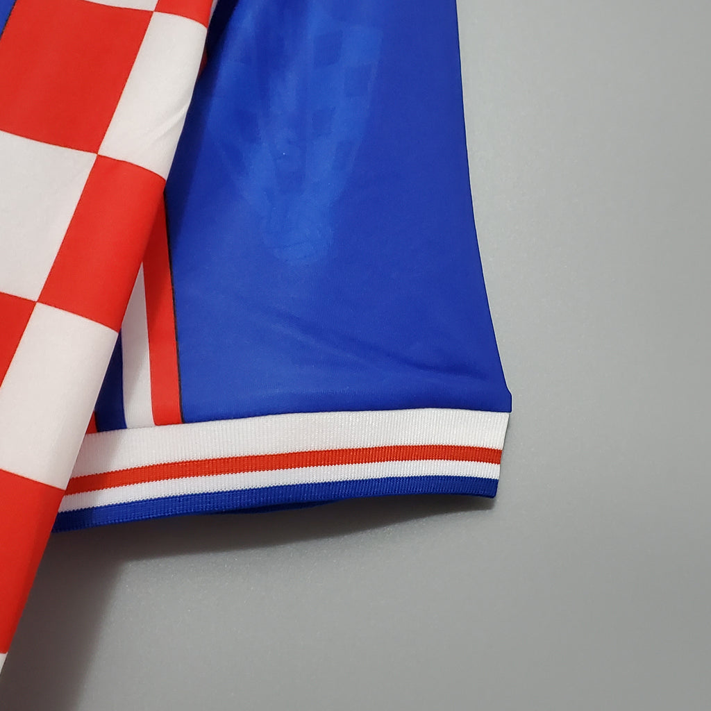 Croatia Home Retro Soccer Jersey World Cup 1998