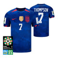 USA Alyssa Thompson 7 Away Soccer Jersey - World Cup 2023