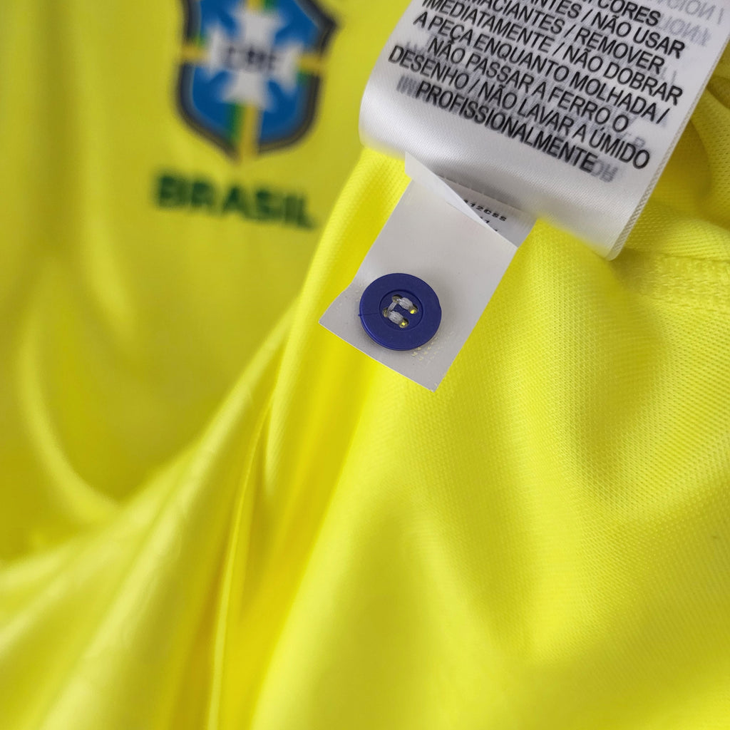 Brazil Neymar JR 10 Home Soccer Jersey World Cup 2022