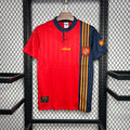 Spain Retro Home Soccer Jersey Euro Cup 1996